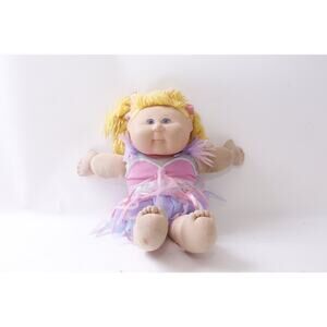 Lovely Cabbage Patch Kids, Doll, Dressed, Yellow Hair, Ballerina Dress,  FLAW